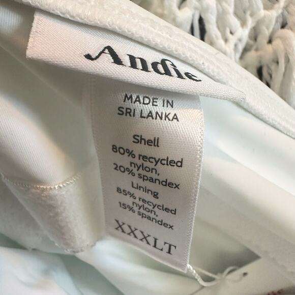 Andie The Amalfi Long Torso One-Piece Swimsuit White Size XXX LT - Picture 5 of 10